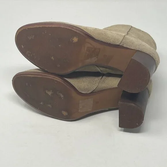 Madewell The Mira Side-Seam Ankle Boots in Suede 6 tan Ankle Boots & Booties